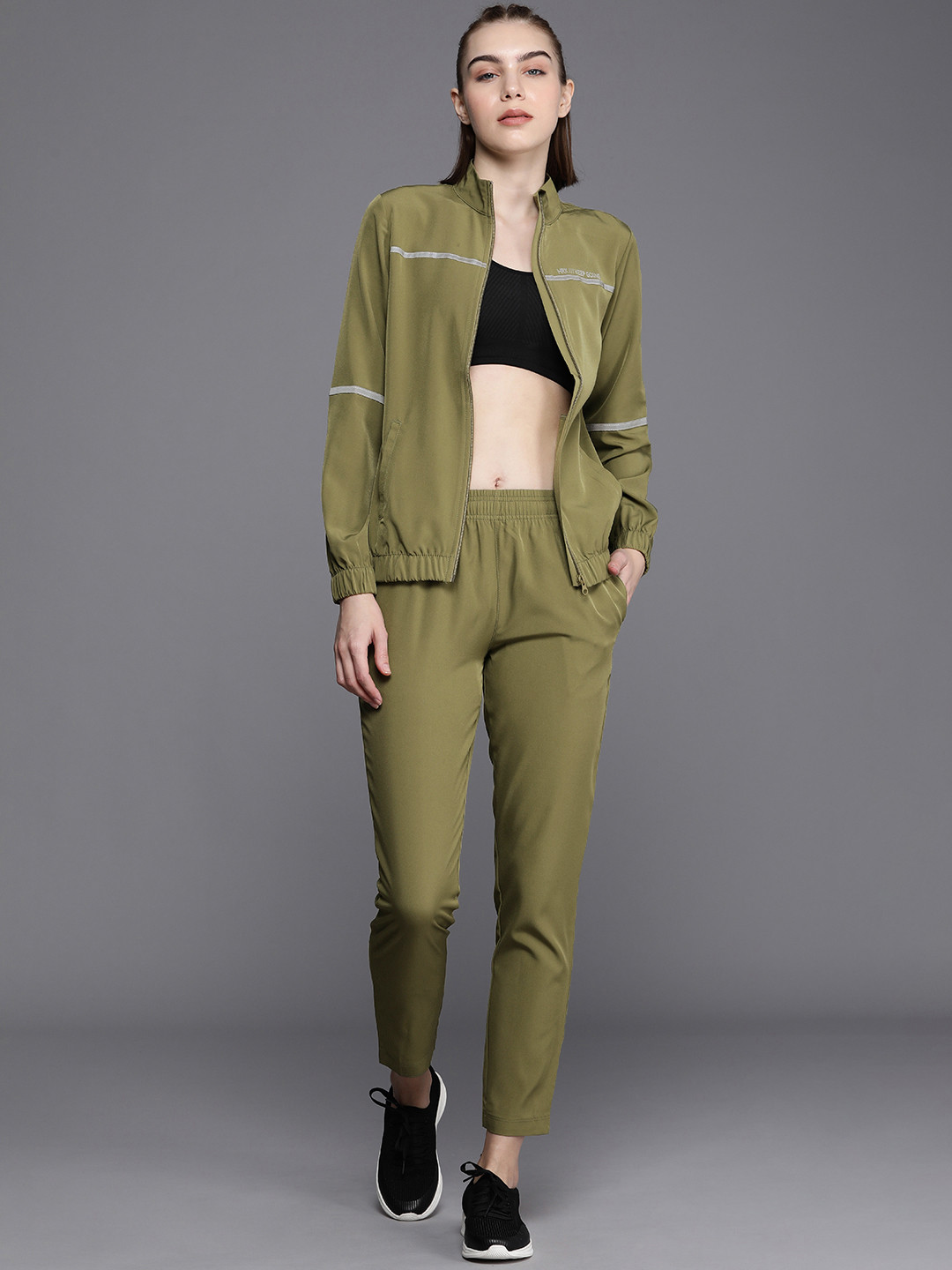 

HRX by Hrithik Roshan Women Running Rapid-Dry Tracksuits, Olive