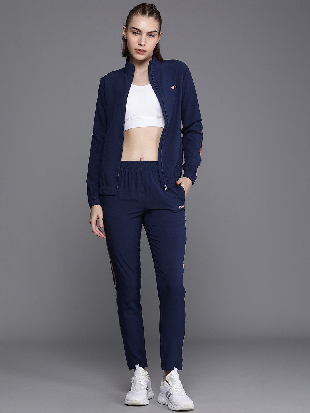 

HRX by Hrithik Roshan Women Running Rapid-Dry Tracksuits, Navy blue