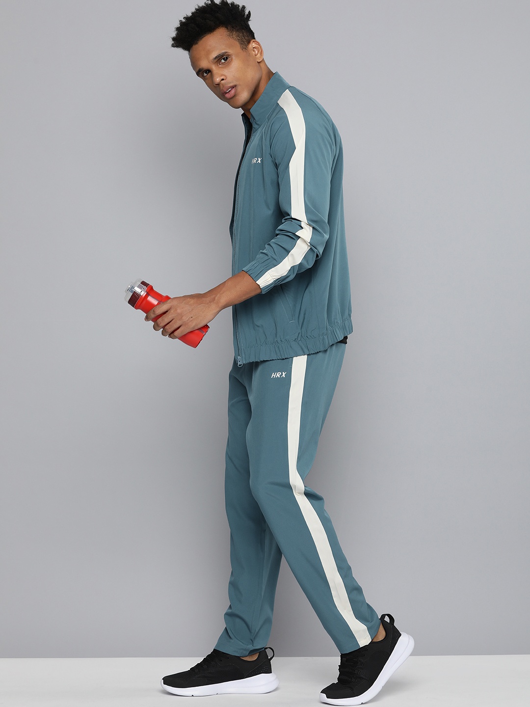 

HRX by Hrithik Roshan Men Rapid-Dry Running Tracksuit, Teal