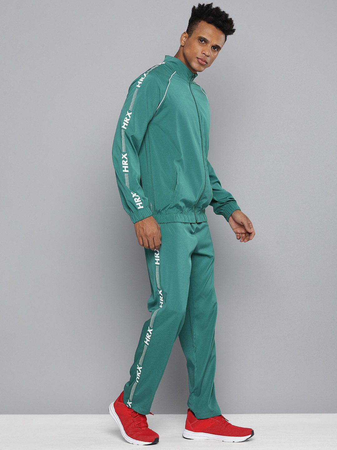 

HRX by Hrithik Roshan Men Rapid-Dry Running Tracksuit, Teal