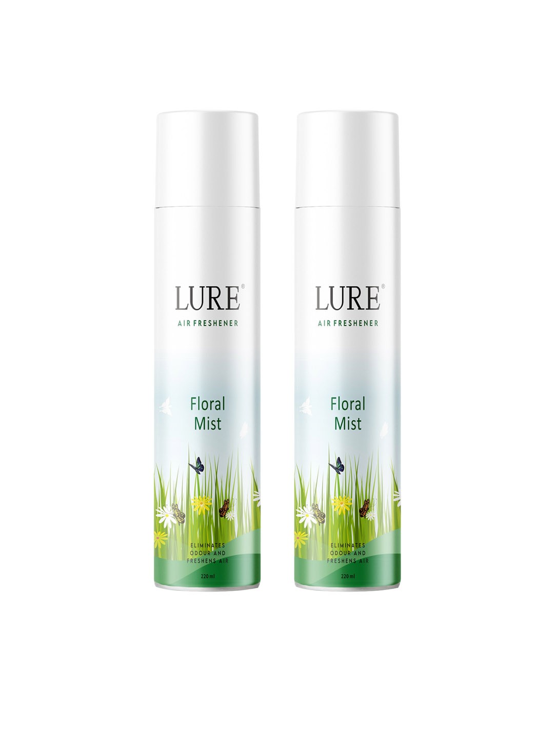 

LURE 2 Pieces of Air Freshener - Floral Mist - 220ml Each, Green