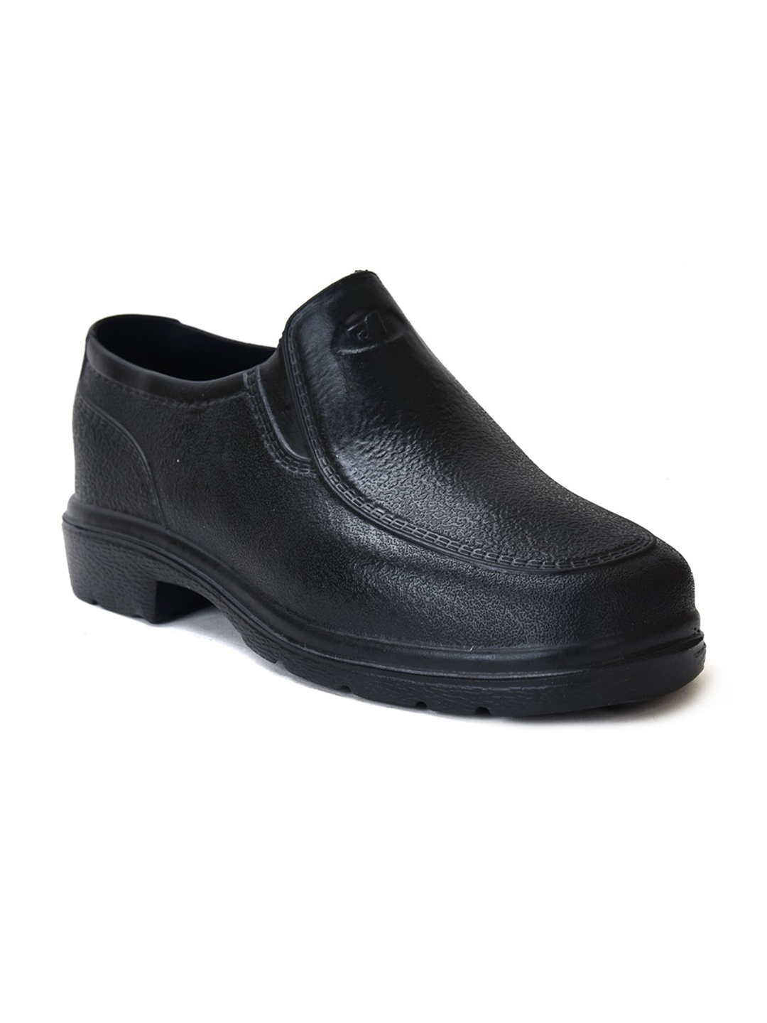 

Ajanta Men Textured Lightweight Formal Slip-On Shoes, Black