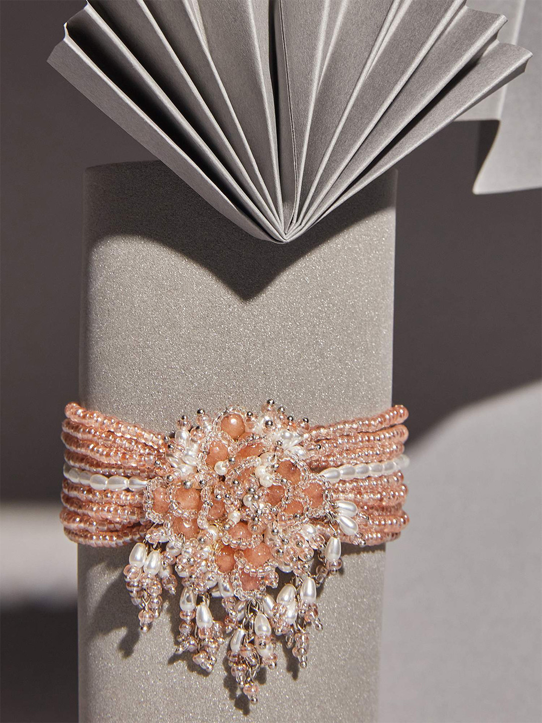 

D'oro Gold-Plated Beaded Charm Bracelet