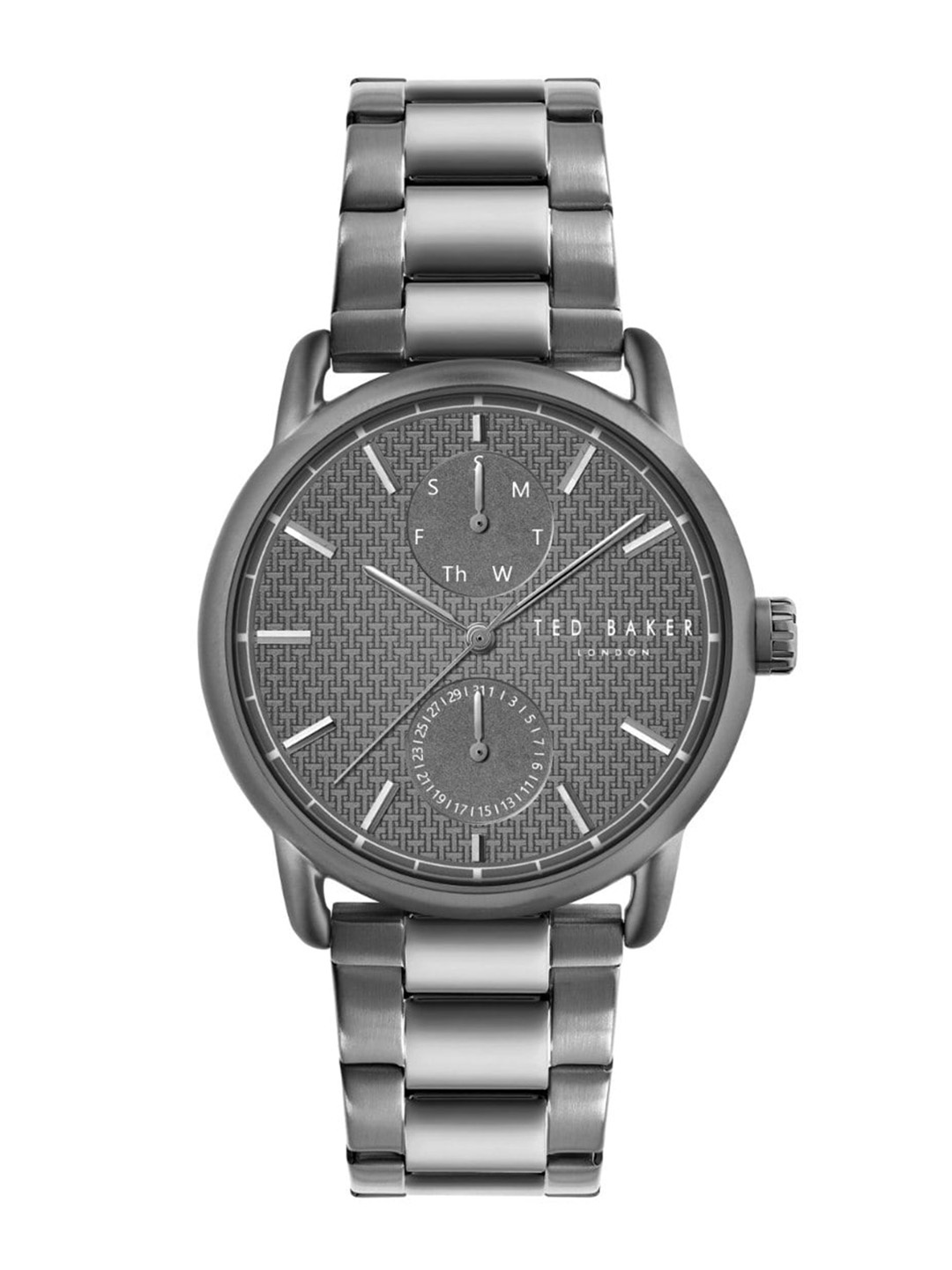 

Ted Baker Men TB Timeless Collection Bracelet Style Straps Analogue Watch- BKPOLS3049I, Charcoal