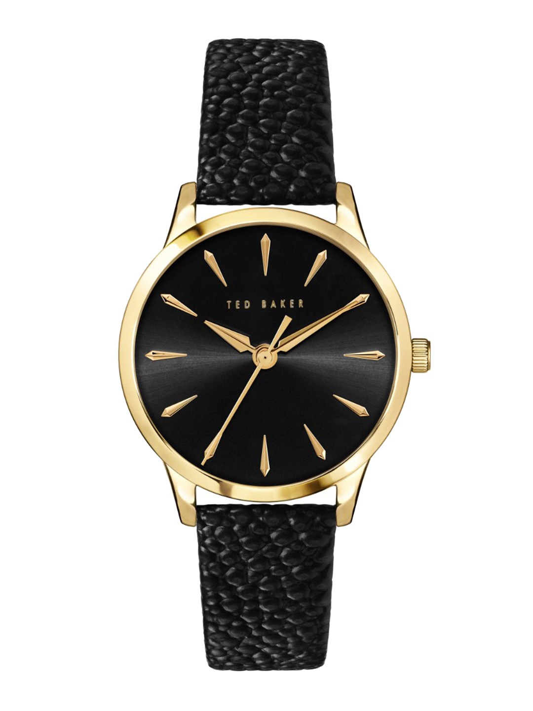 

Ted Baker Women TB Classic Chic Leather Textured Straps Analogue Watch- BKPFZF1249I, Black