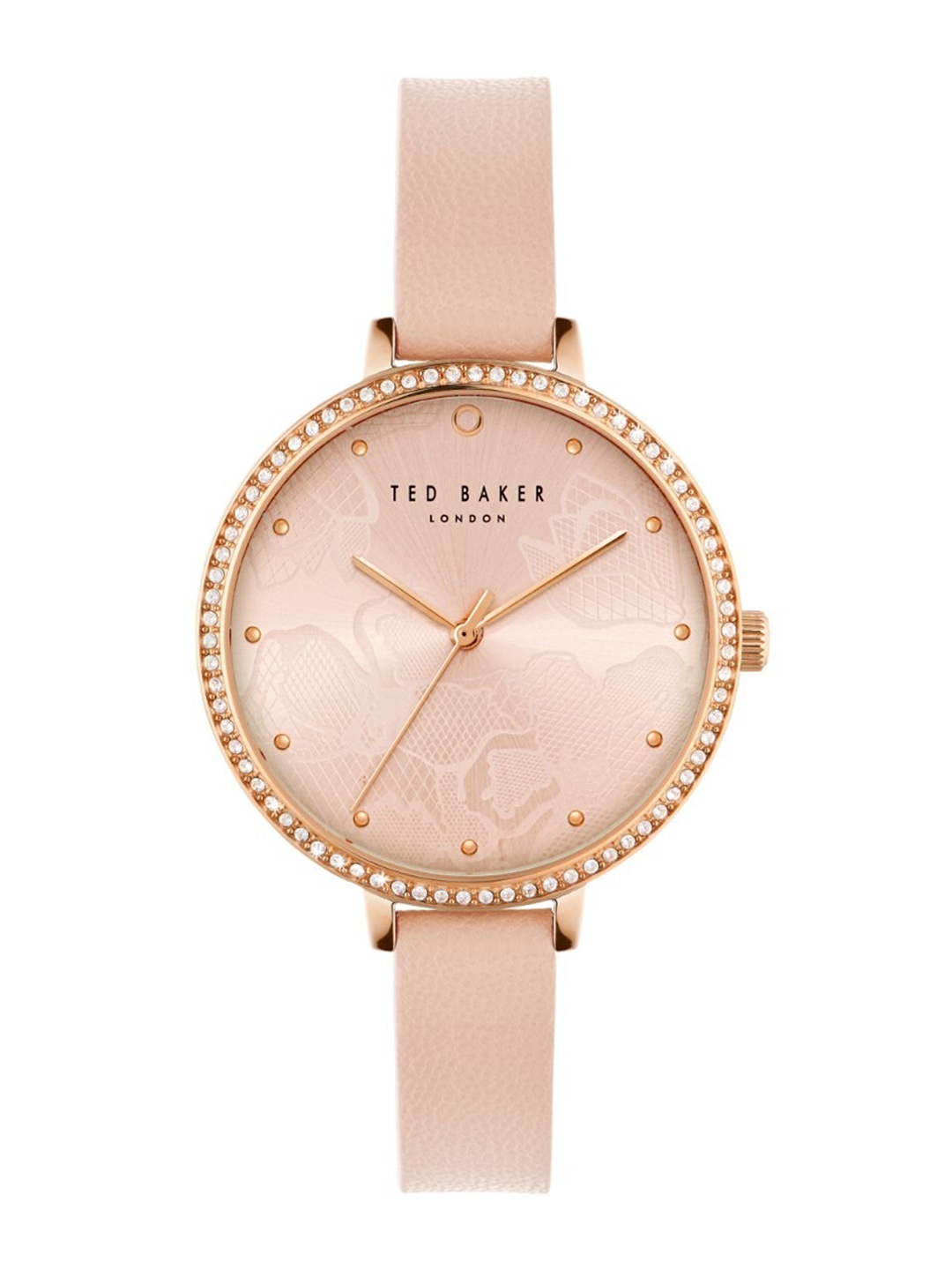 

Ted Baker Women TB Classic Chic Collection Leather Straps Analogue Watch- BKPDSS3019I, Pink