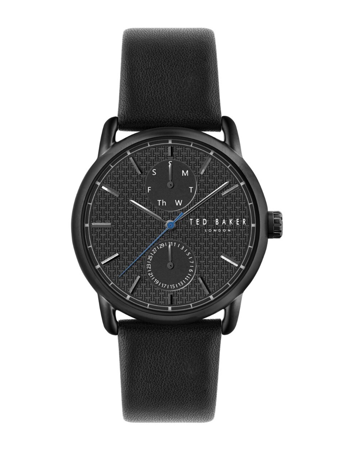 

Ted Baker TB Timeless Collection Men Leather Straps Analogue Watch BKPOLS3029I, Black