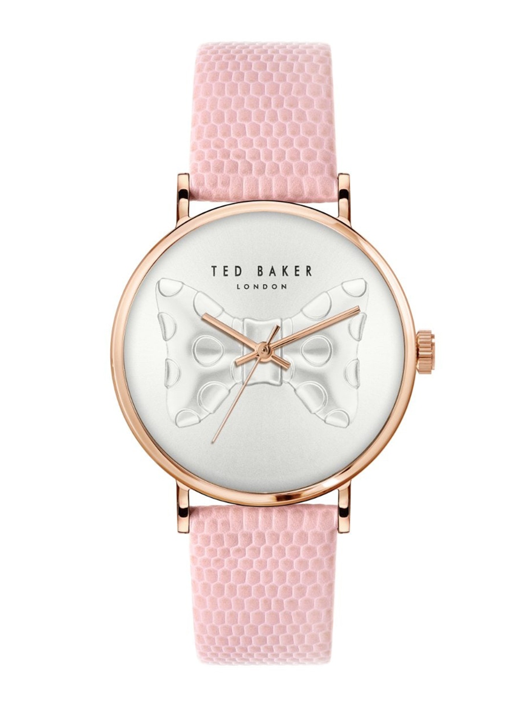 

Ted Baker Women Printed Dial & Leather Textured Straps Analogue Watch BKPPHS3029I, White