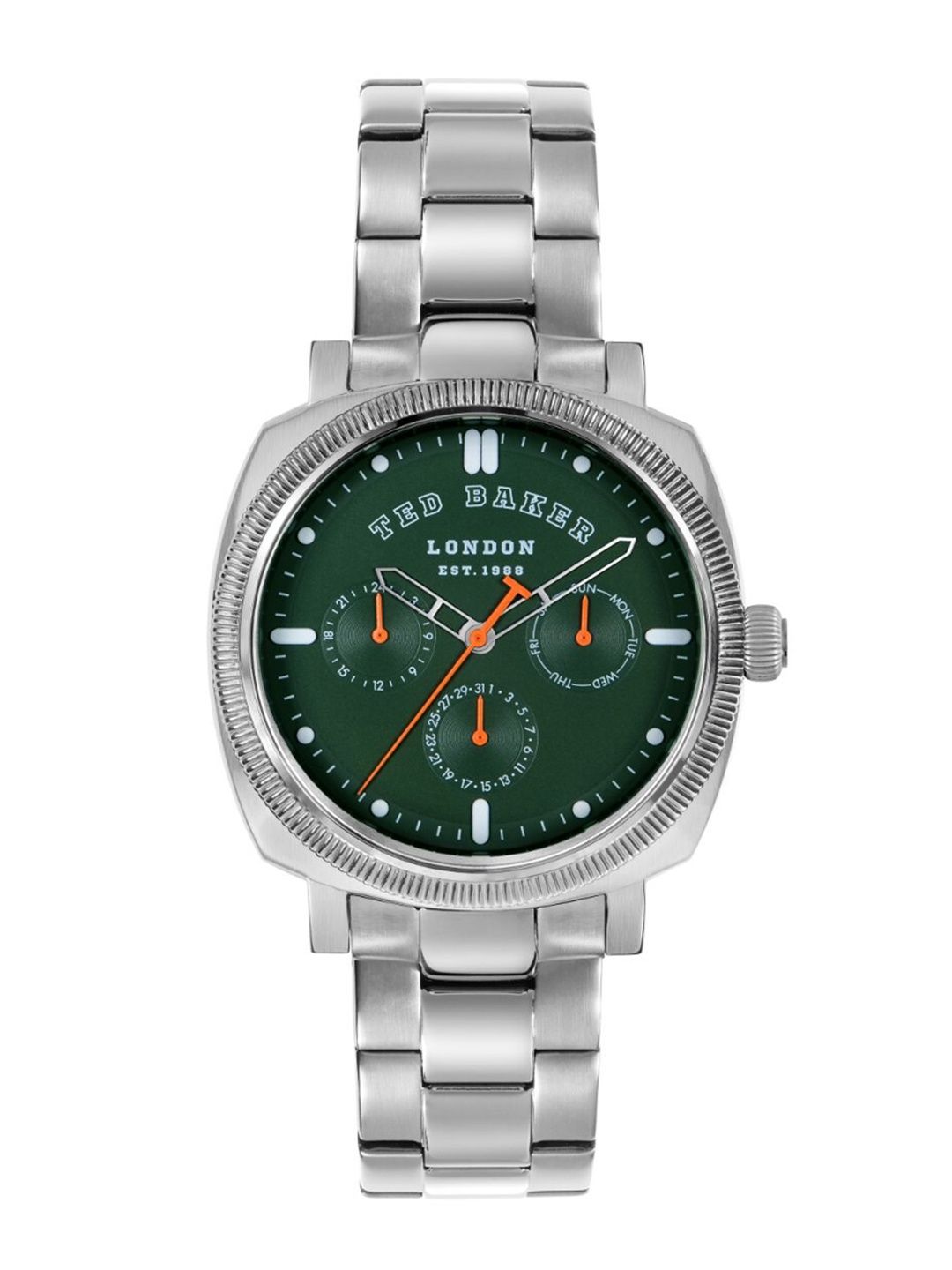 

Ted Baker Men Printed Dial & Stainless Steel Straps Analogue Watch BKPCNS3149I, Green