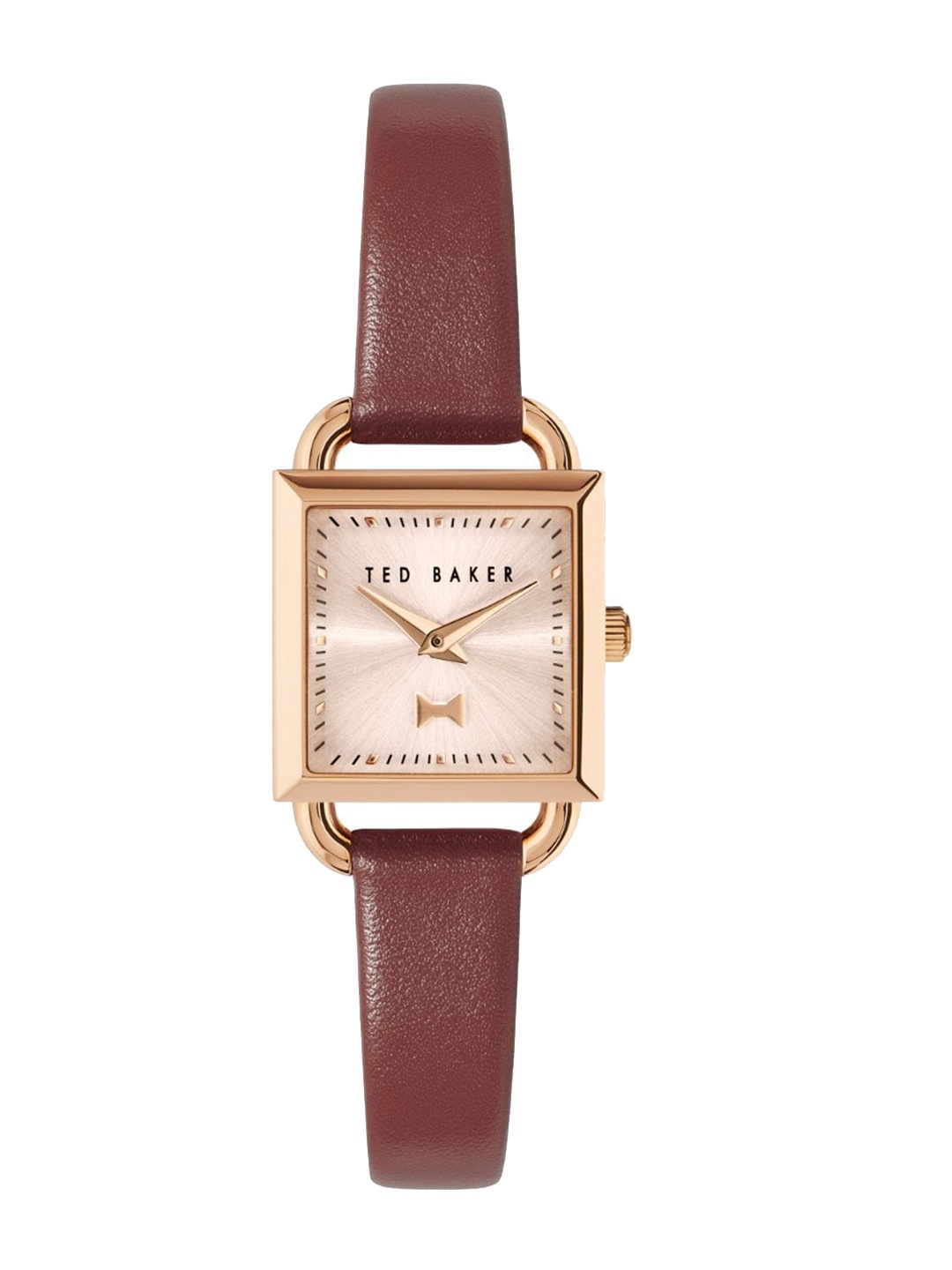 

Ted Baker Women TB Iconic Collection Leather Straps Quartz Analogue Watch BKPTAS1079I, Rose gold