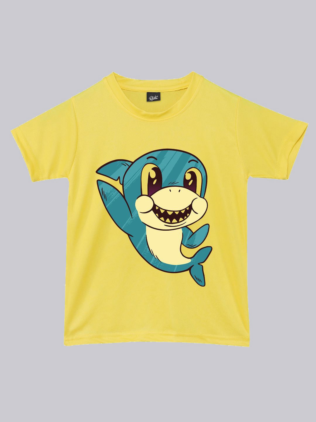

RISH Boys Graphic Baby Shark Printed Loose T-shirt, Yellow