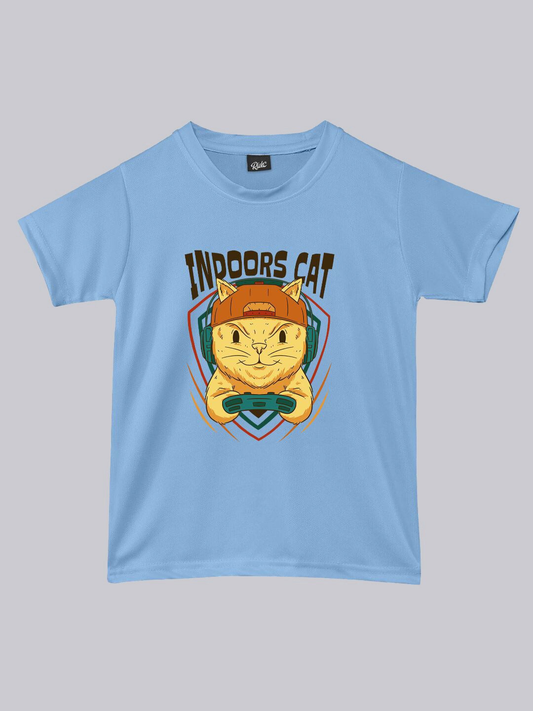 

RISH Kids Round Neck Graphic Printed T-shirt, Blue