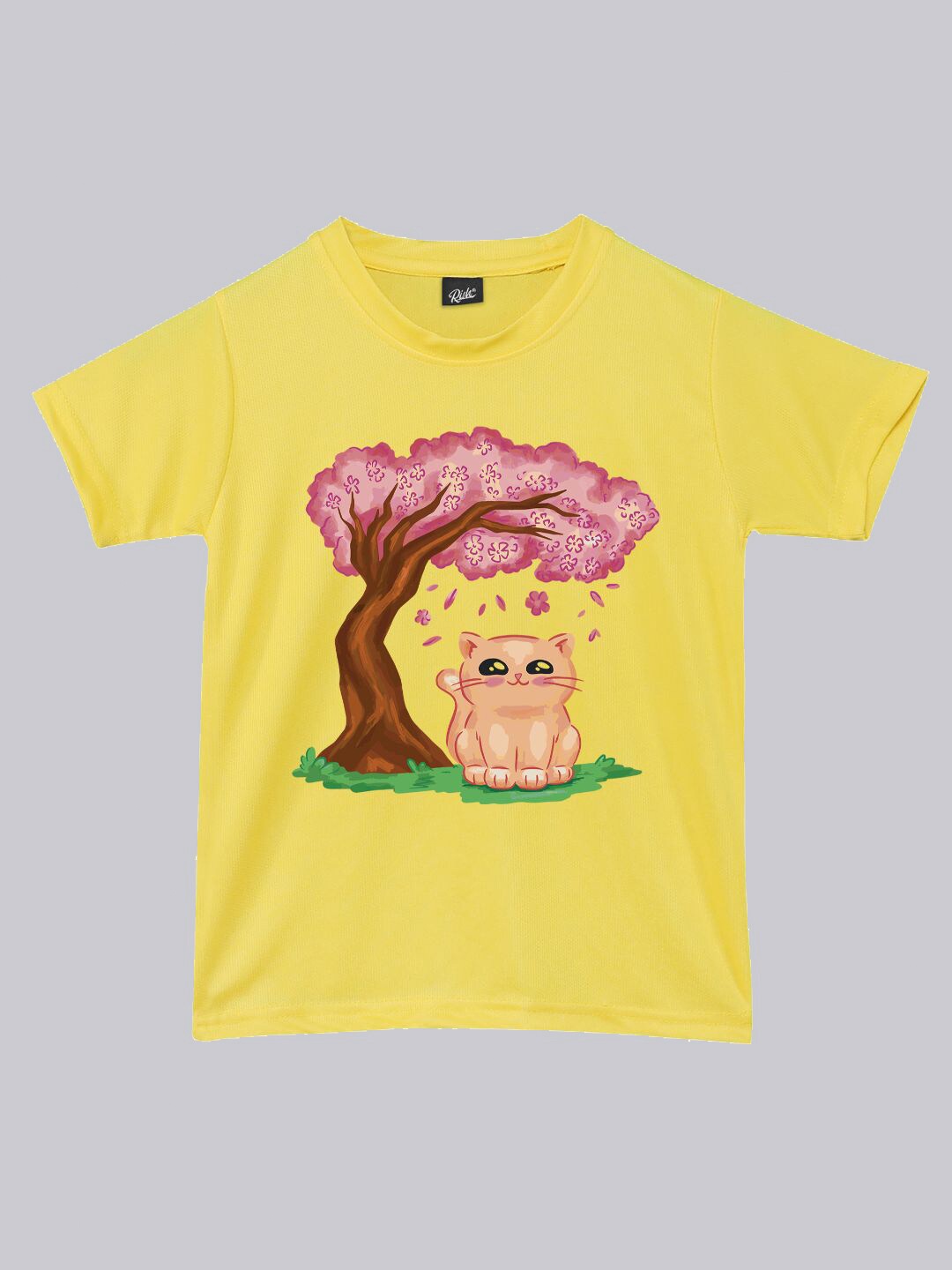 

RISH Boys Graphic Printed Round Neck T-shirt, Yellow