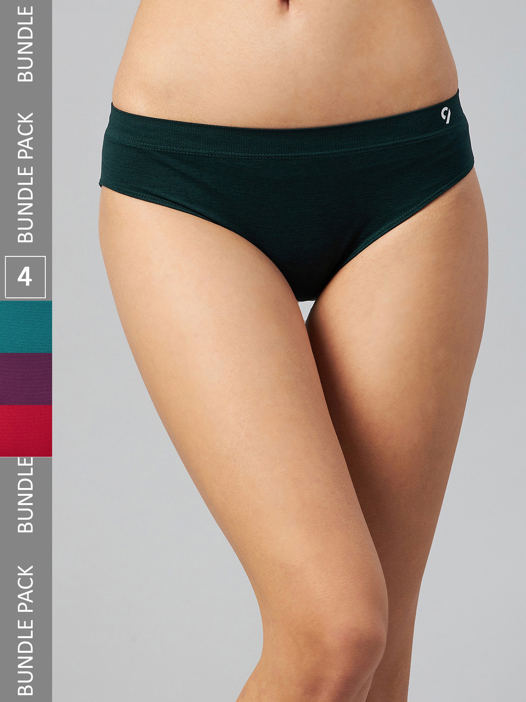

C9 AIRWEAR Women Pack Of 4 Assorted Seamless 4-Way Stretch Hipster Briefs
