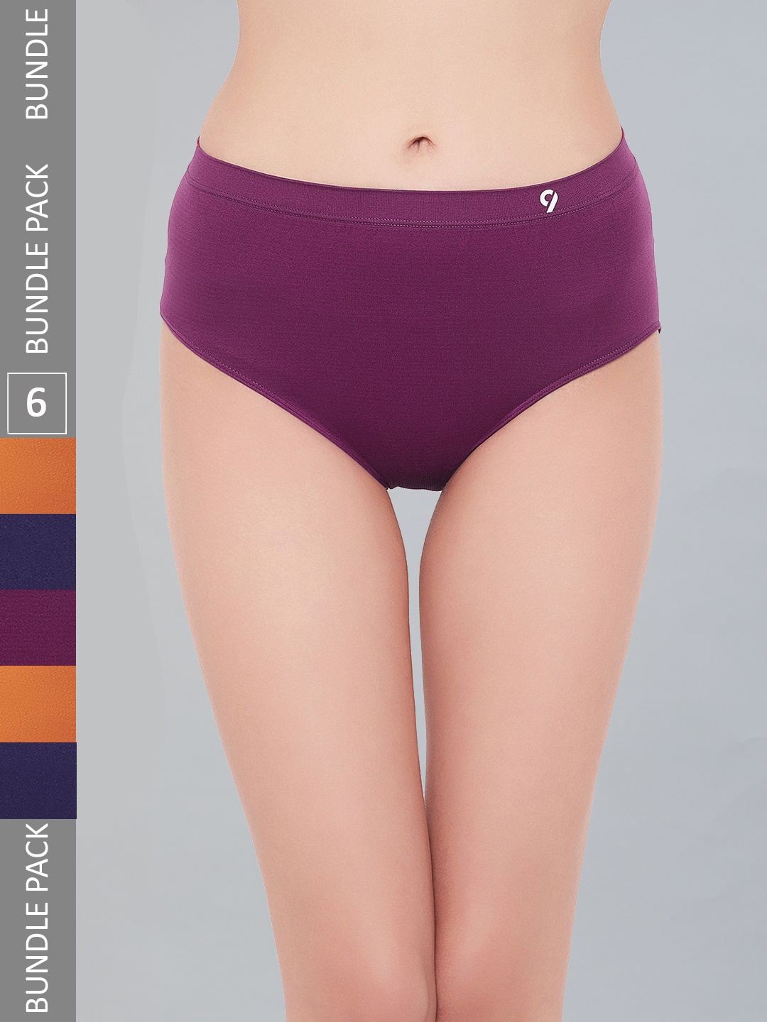 

C9 AIRWEAR Women Pack Of 6 Assorted 4-Way Stretch Seamless Hipster Briefs