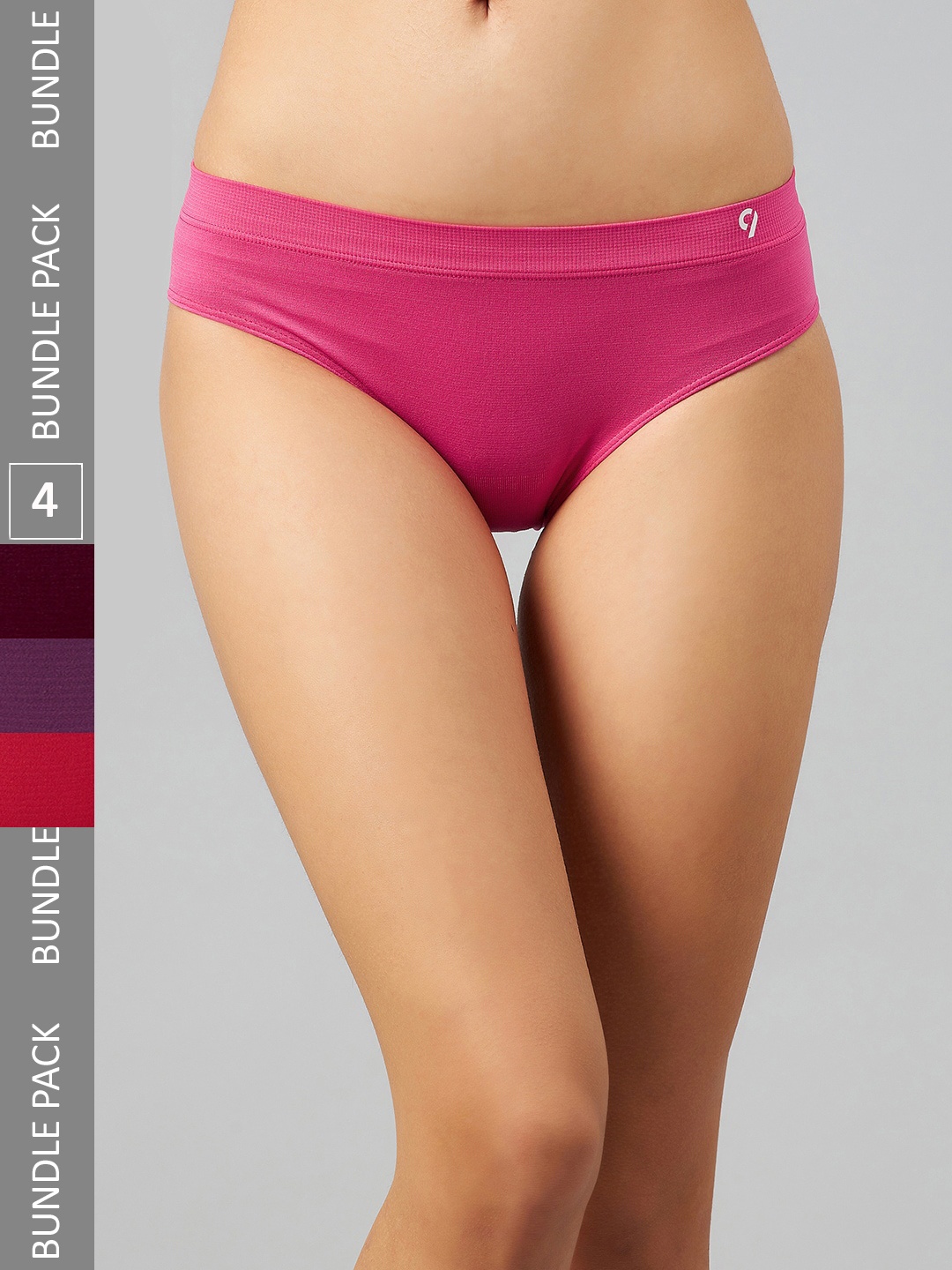 

C9 AIRWEAR Women Pack Of 4 Seamless 4-Way Stretch Hipster Briefs, Pink