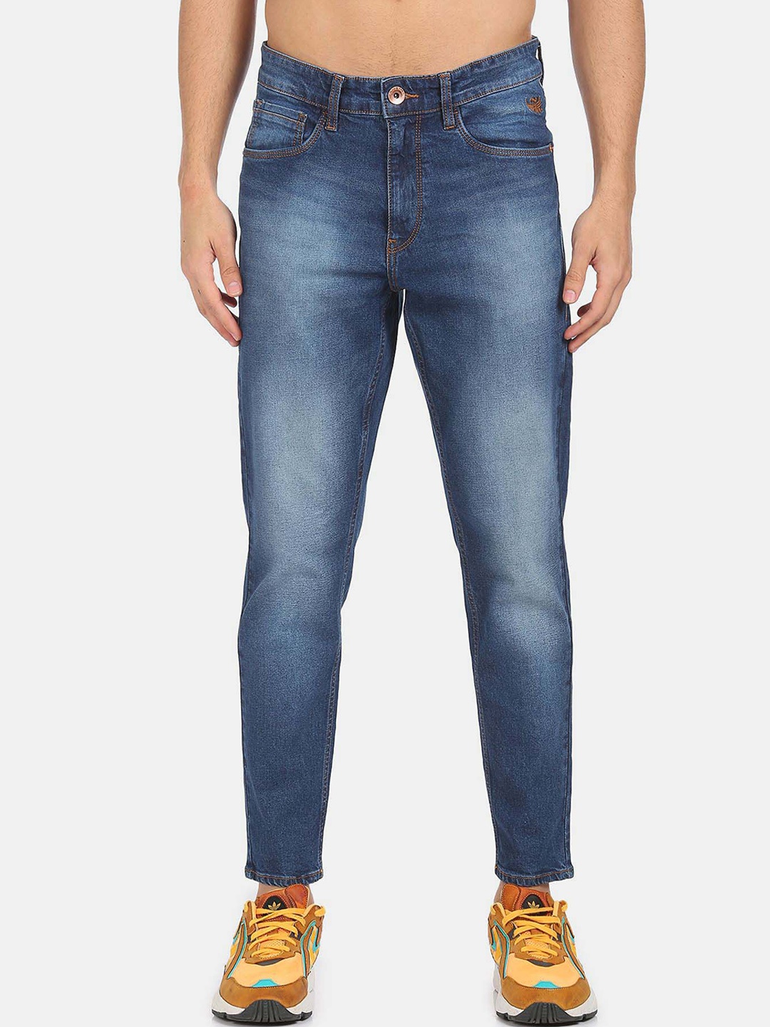 

Flying Machine Men Blue Slim Fit Heavy Fade Jeans