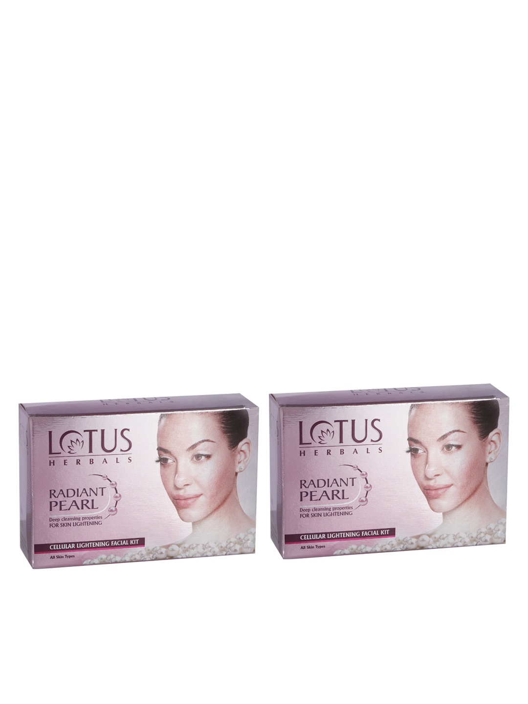 

Lotus Herbals Set of 2 Radiant Pearl Cellular Lightening Facial Kit, White