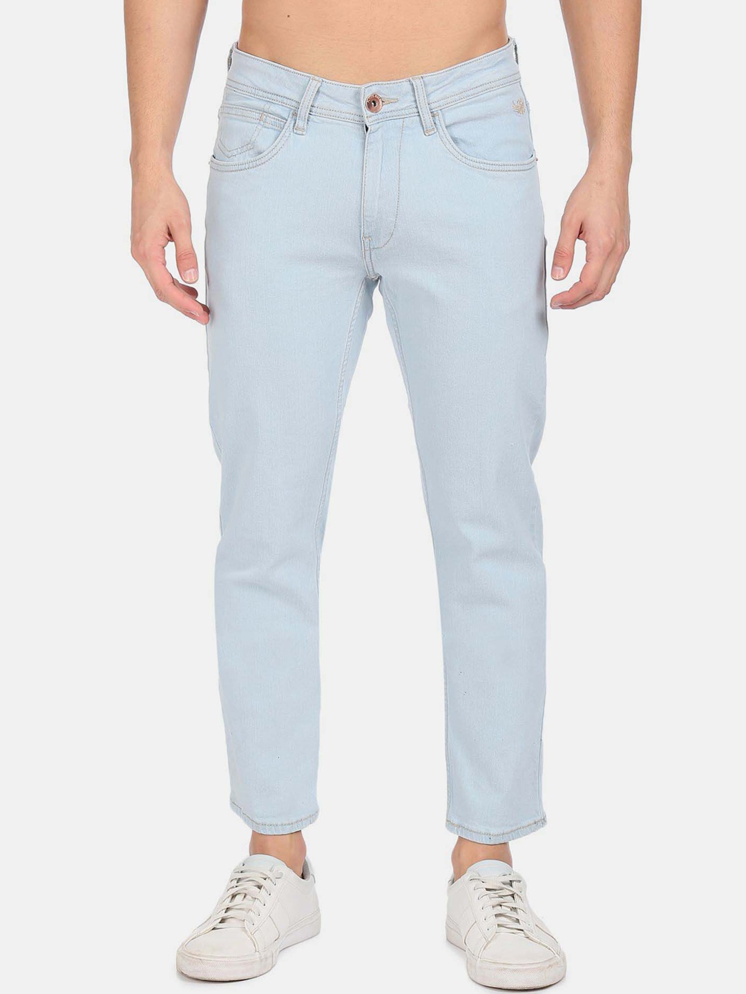 

Flying Machine Men Slim Fit Mid-Raise Jeans, Blue