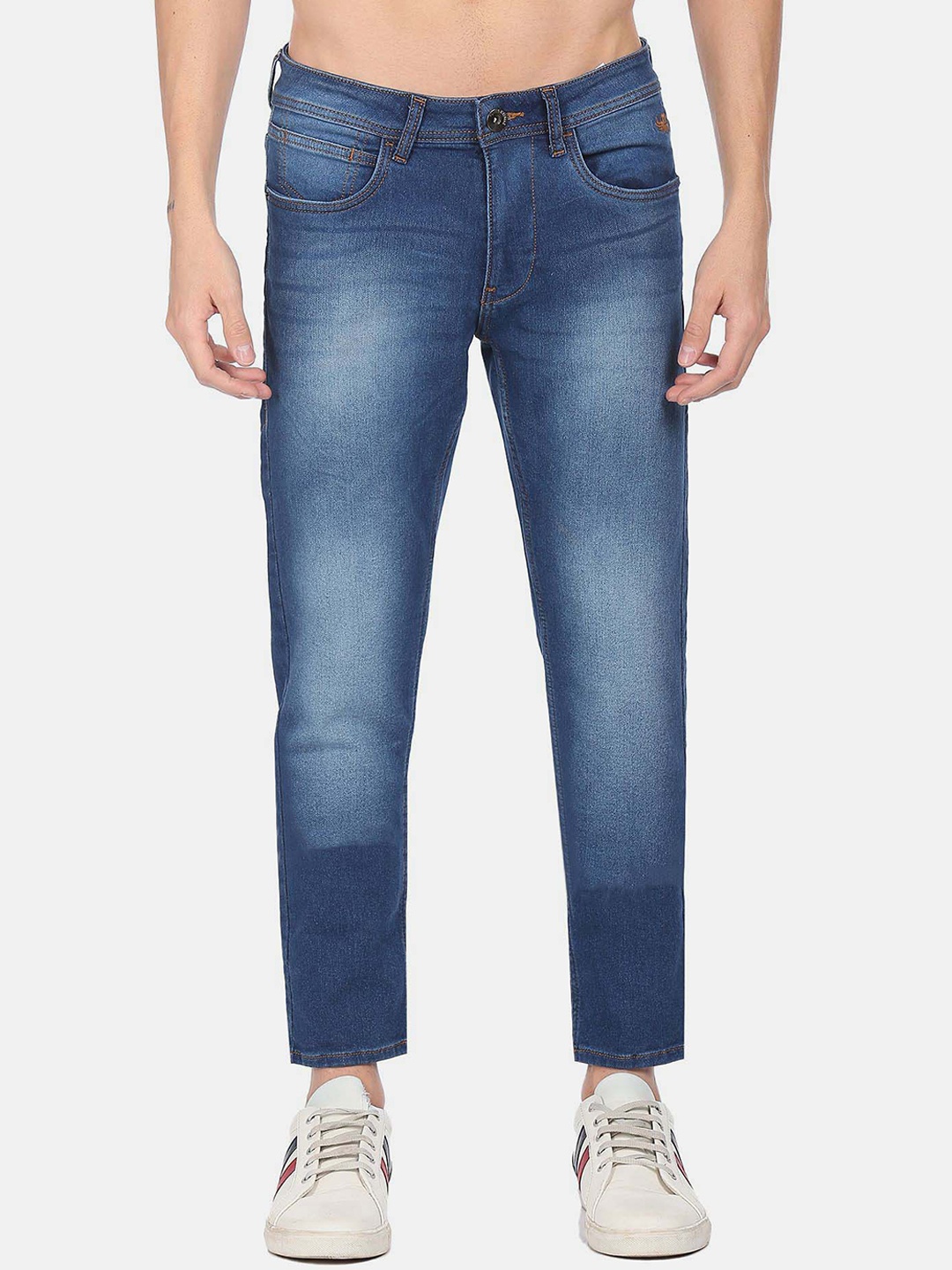 

Flying Machine Men Slim Fit Heavy Fade Jeans, Blue