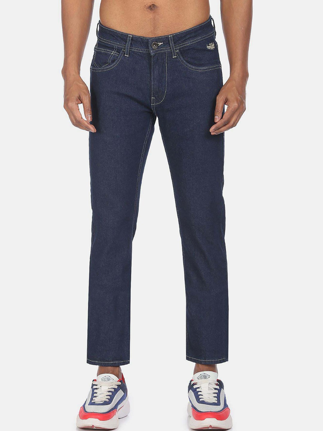 

Flying Machine Men Slim Fit Mid-Raise Jeans, Blue