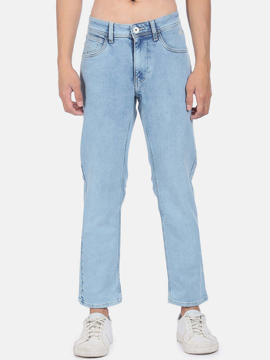 

Flying Machine Men Slim Fit Mid-Raise Jeans, Blue