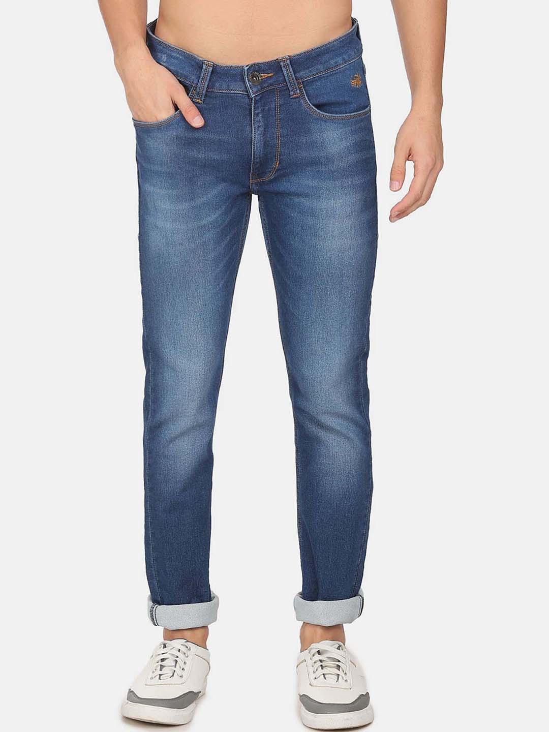 

Flying Machine Men Slim Fit Light Fade Jeans, Blue