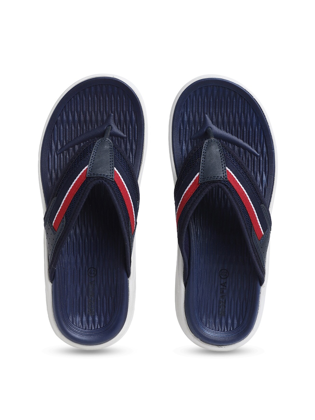 

MOZAFIA Men Thong Flip-Flops, Navy blue