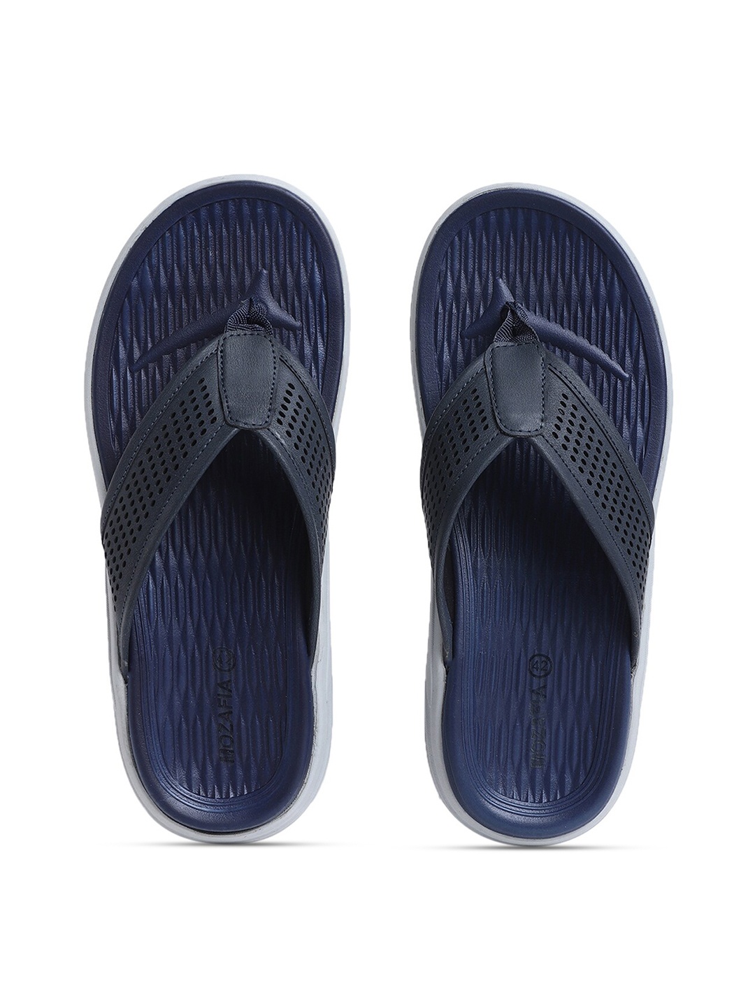 

MOZAFIA Men Thong Flip-Flops, Navy blue