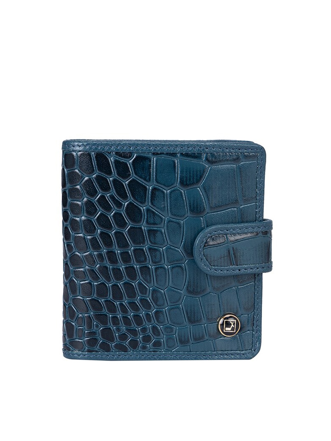 

Da Milano Textured Leather Money Clip, Blue