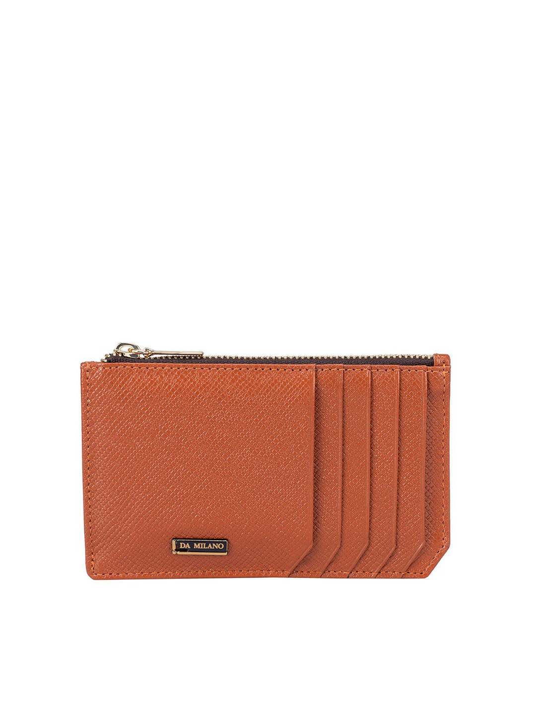 

Da Milano Leather Card Holder, Brown