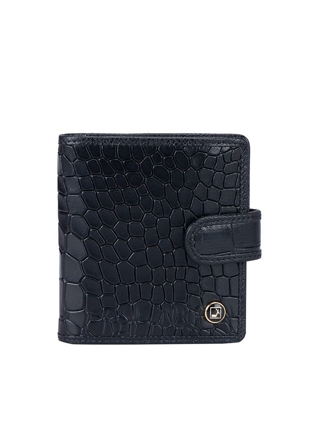 

Da Milano Textured Leather Money Clip, Black