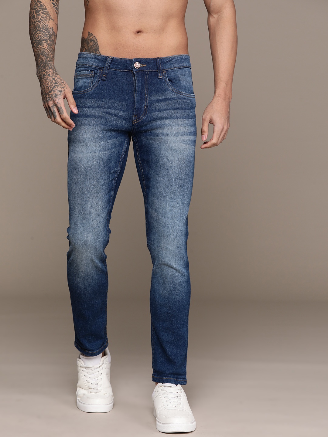 

The Roadster Lifestyle Co. Men Slim Fit Jeans, Navy blue