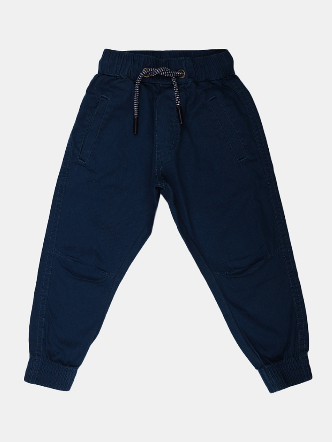 

V-Mart Boys Classic Mid -Rise Cotton Joggers, Navy blue