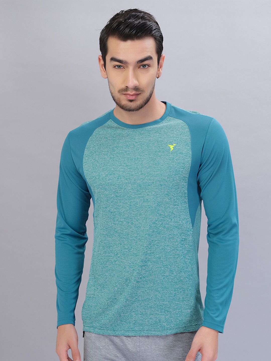 

Technosport Long Sleeves Antimicrobial Slim Fit Sports T-shirt, Teal