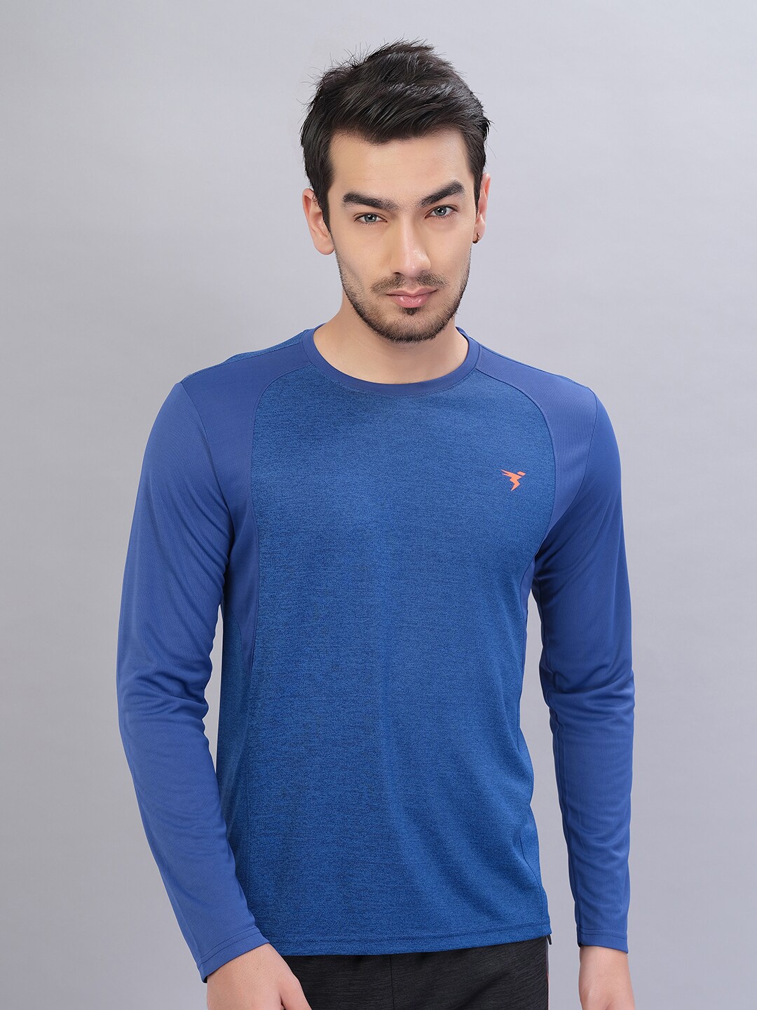 

Technosport Raglan Sleeves Antimicrobial Slim Fit Sports T-shirt, Blue