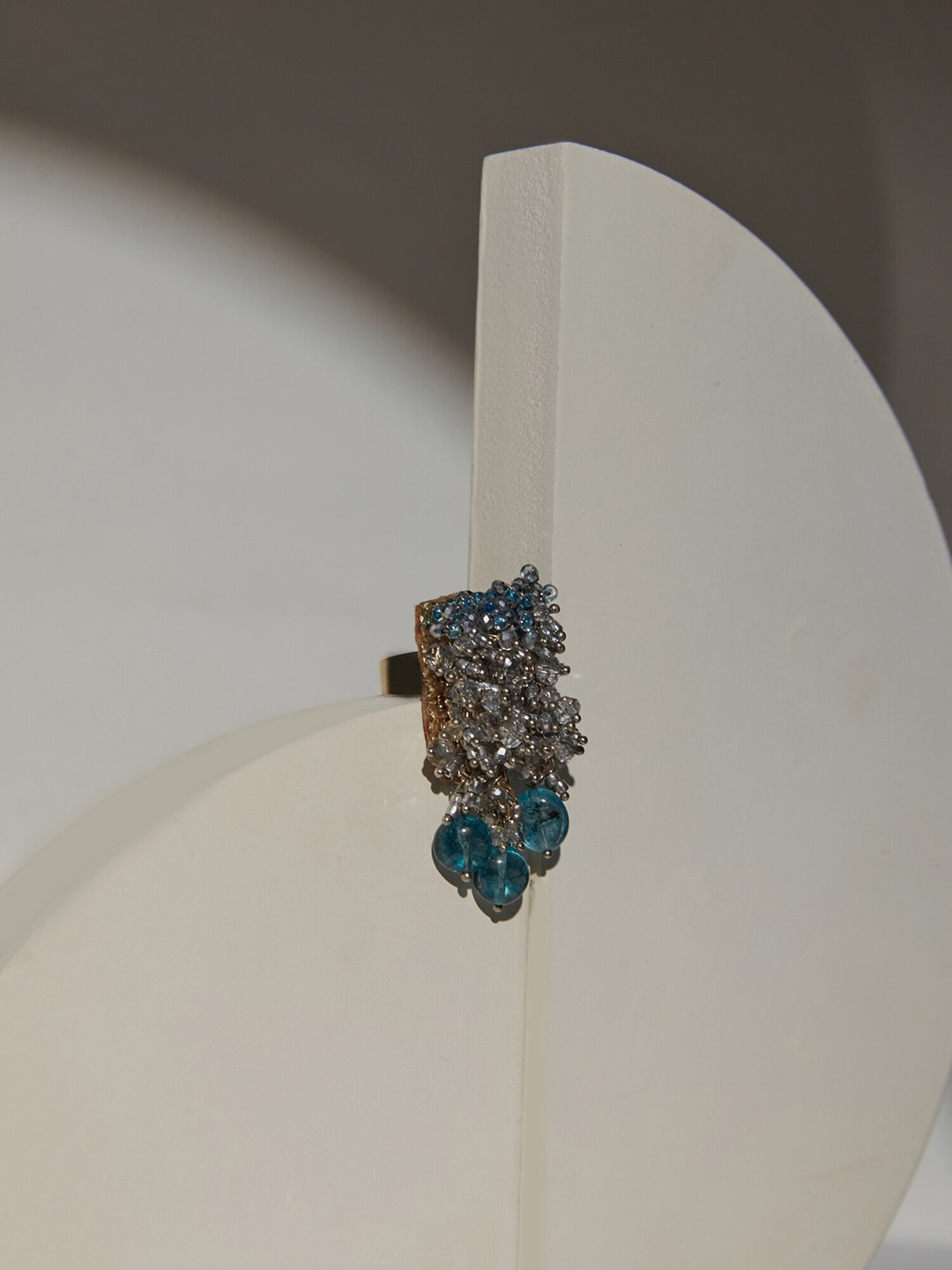 

D'oro Gold-Plated & Pearls-Studded Finger Ring