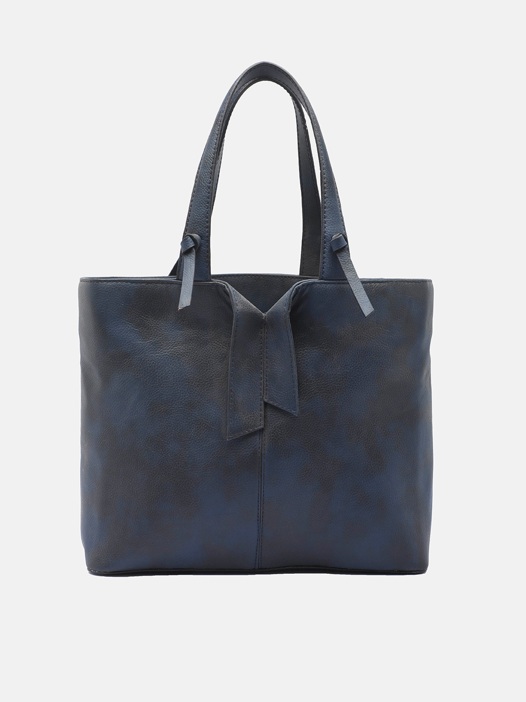 

Clotche Textured Leather Structured Shoulder Bag, Blue