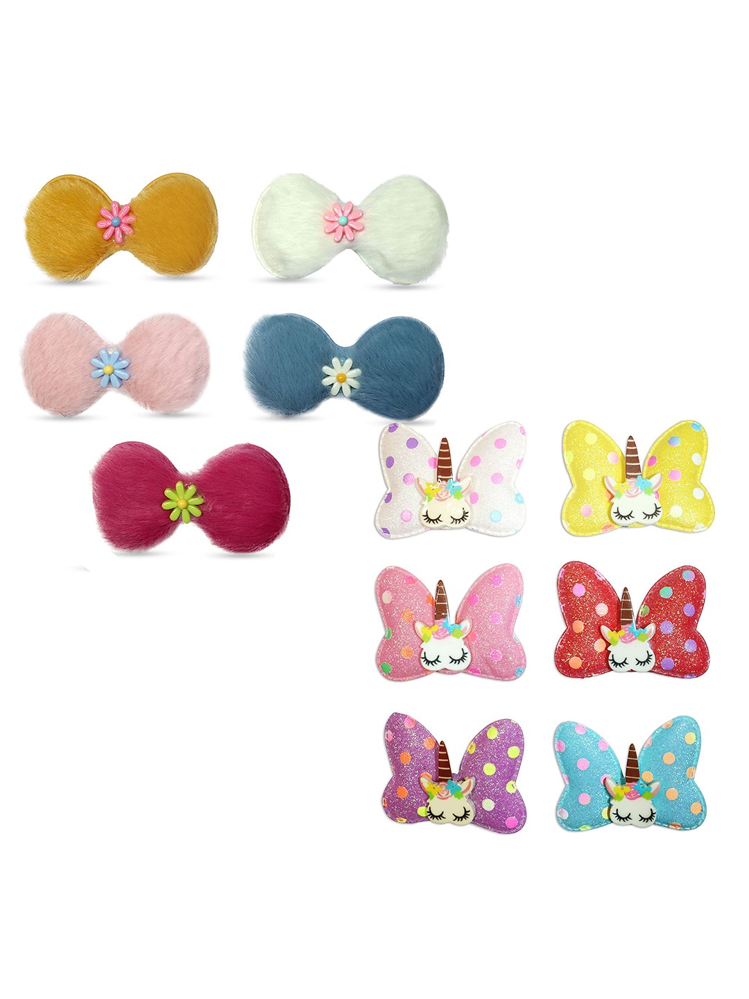 

Krelin Women Set of 11 Hair Accessory, Pink
