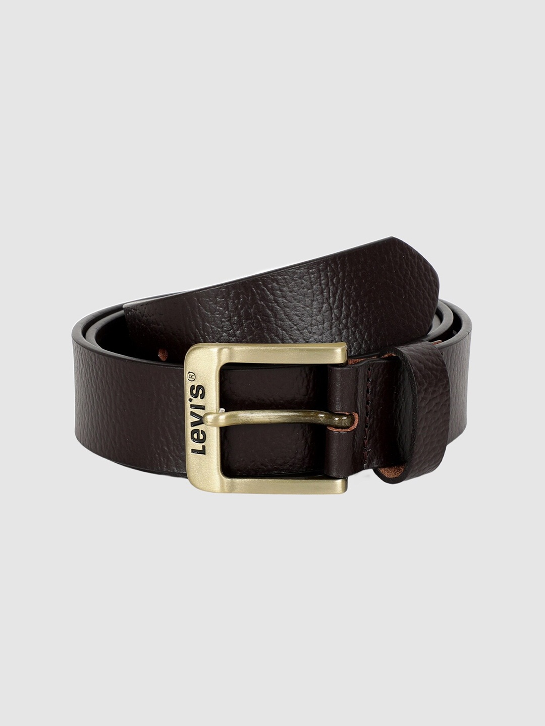 

Levis Men Textured Tang Closure Leather Belt, Brown