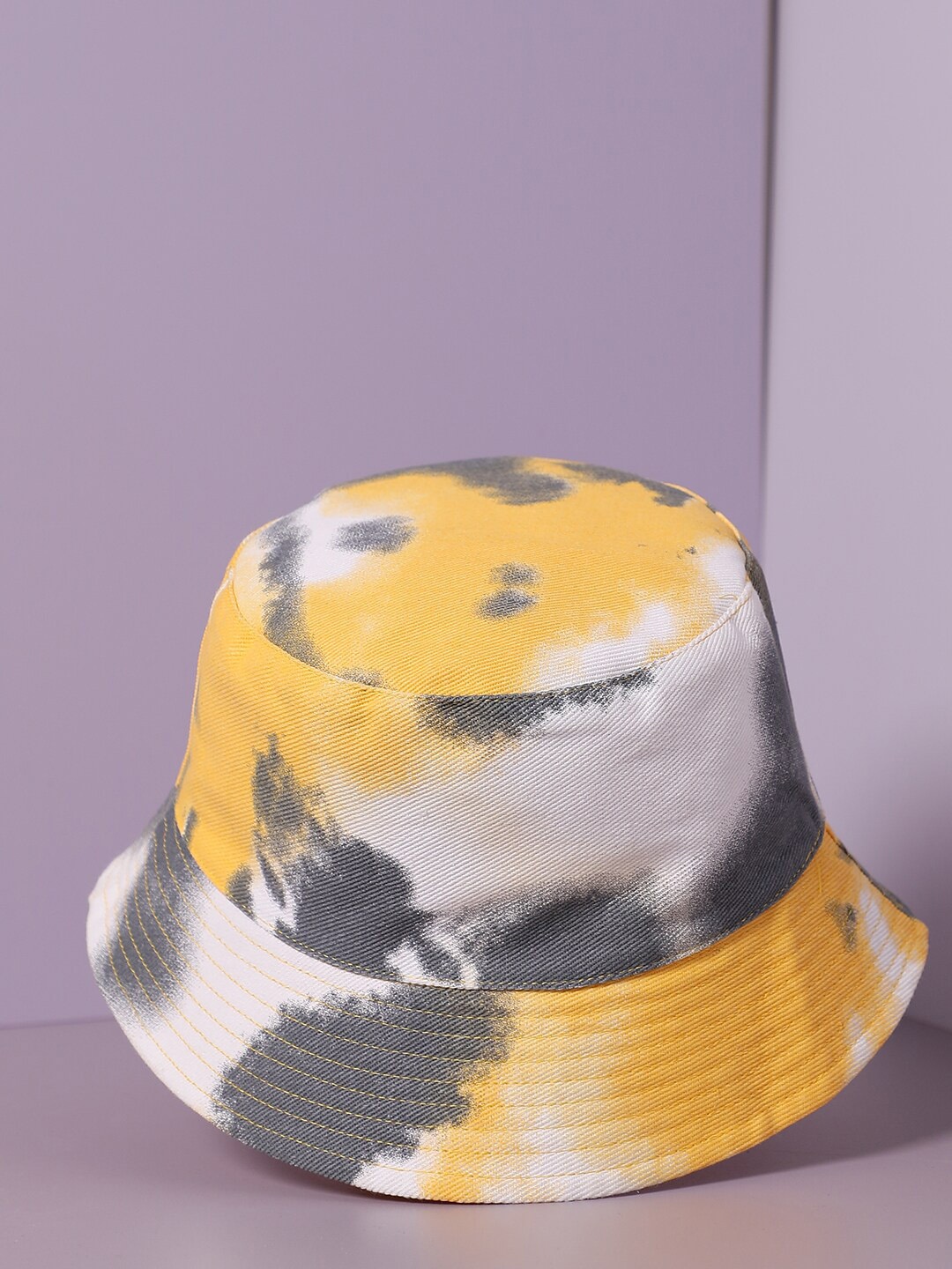 

HAUTE SAUCE by Campus Sutra Women Tie-Dye Bucket Hat, Yellow