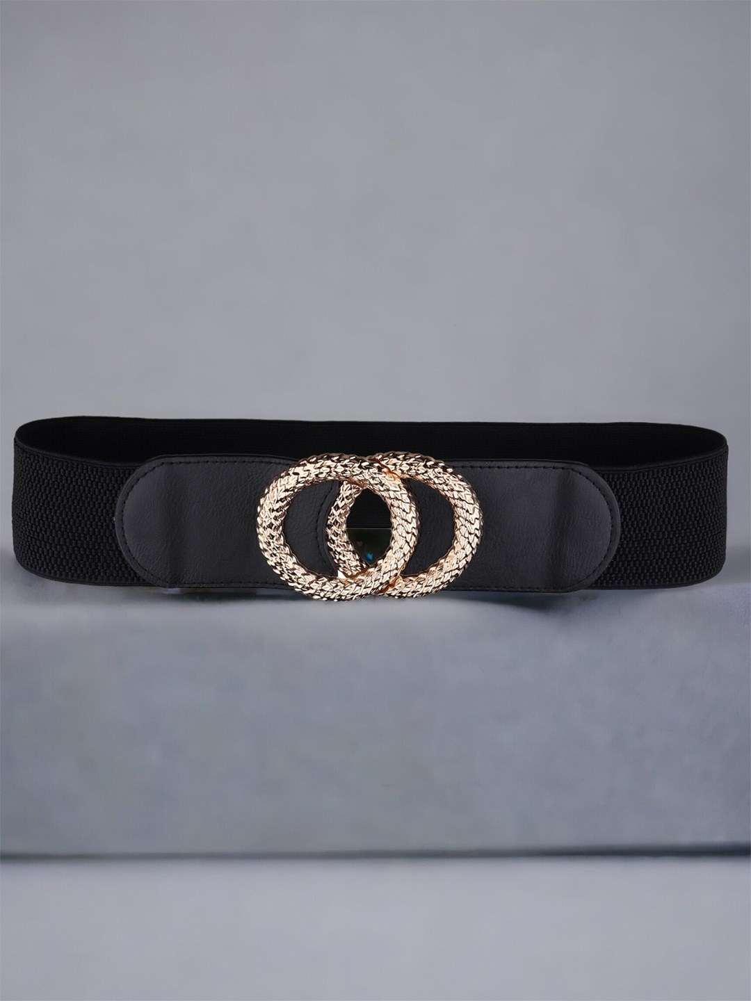

ZORO Women Stretchable Interlock Closure Canvas Belt, Black