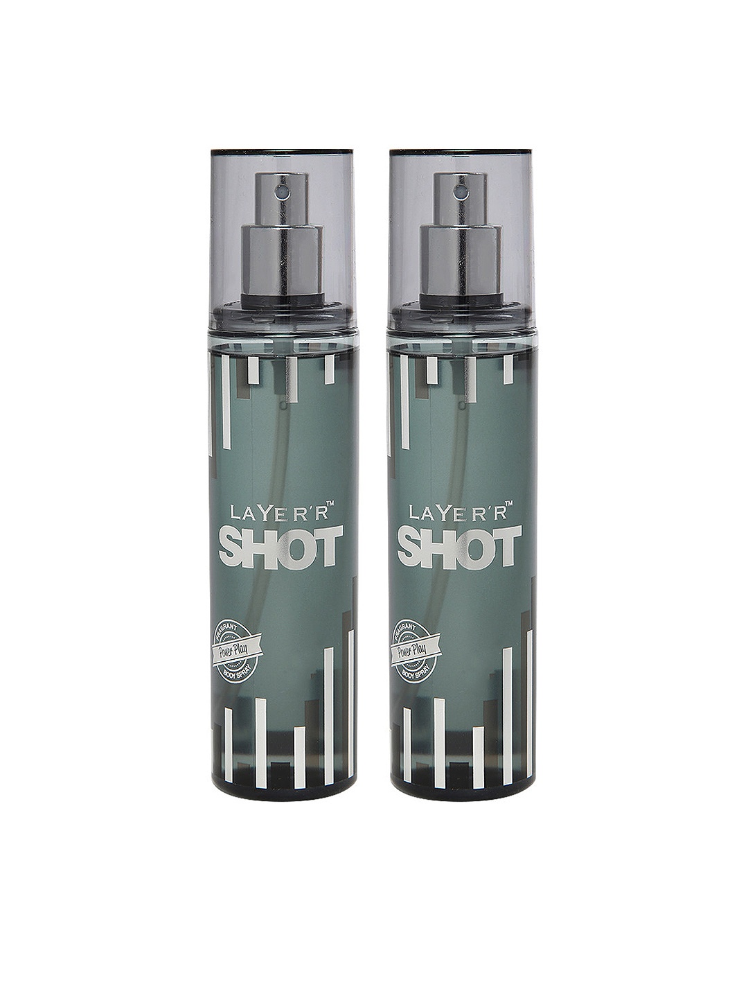 

Layerr Shot Men Set of 2 Deodorant Body Sprays, Black