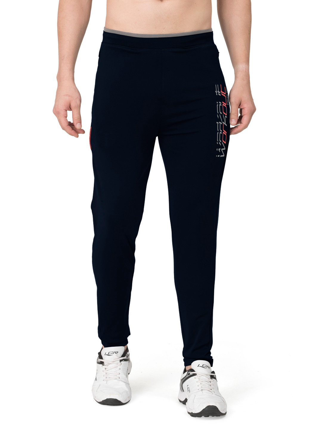

BULLMER Men Mid-Rise Slim-Fit Track Pant, Navy blue