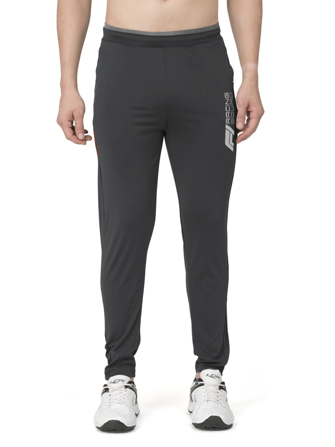 

BULLMER Men Mid-Rise Slim-Fit Skin-Friendly Track Pants, Grey
