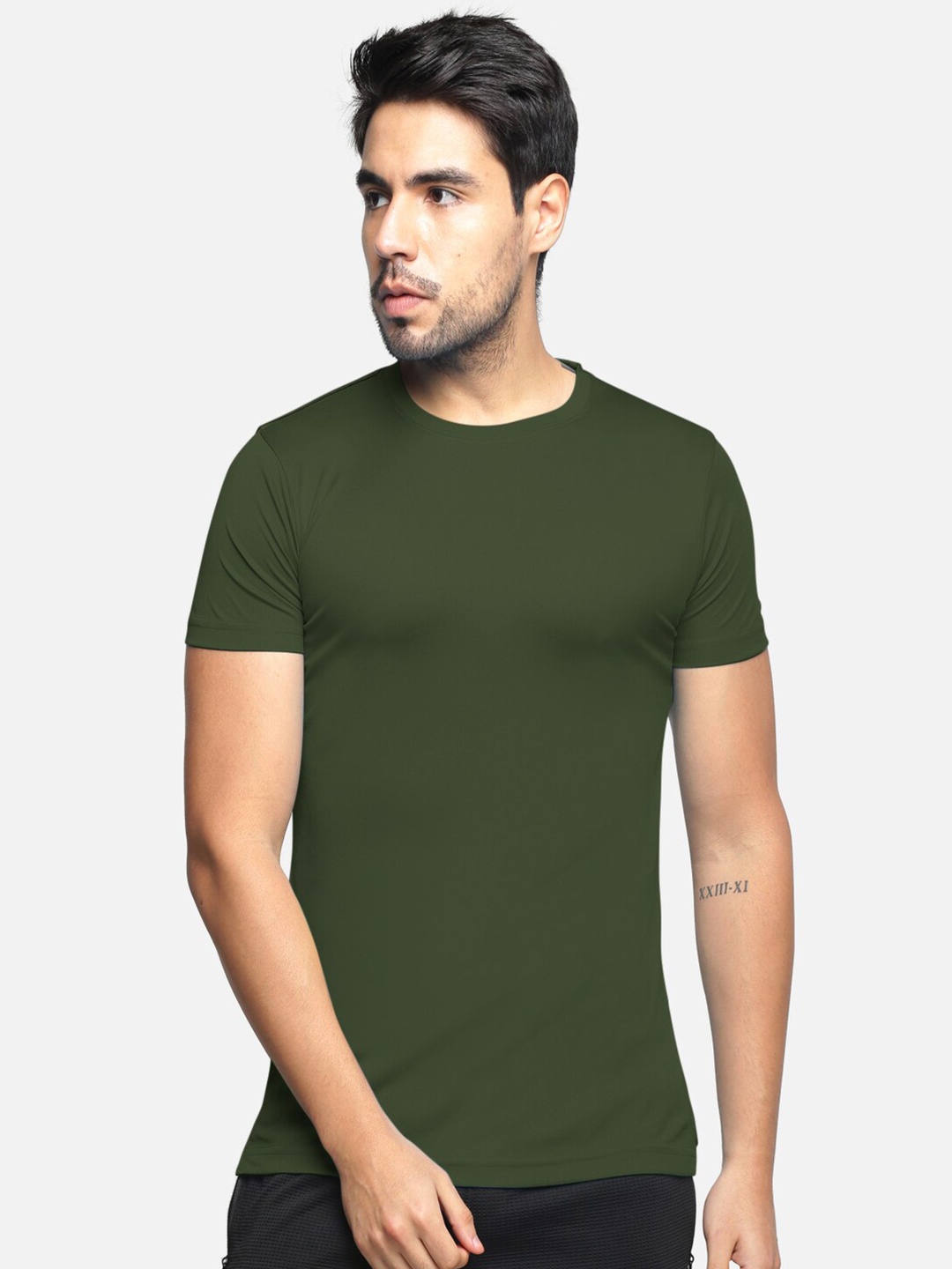 

BULLMER Round Neck Short Sleeves T-shirt, Olive