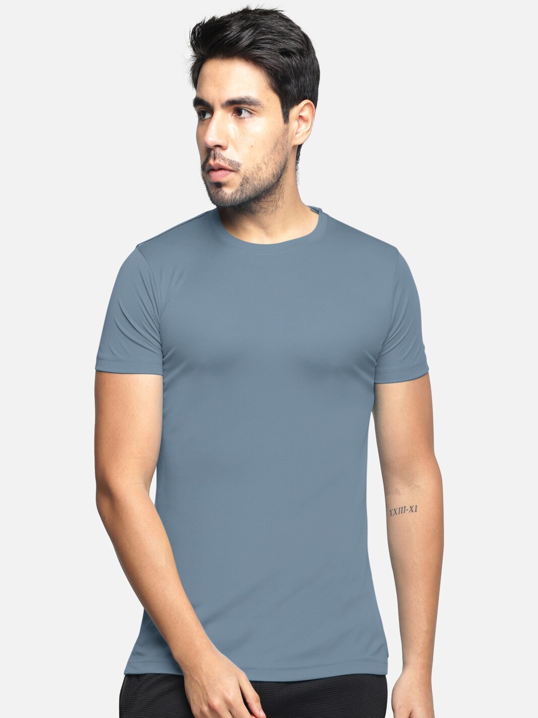 

BULLMER Men Round Neck Short Sleeves T-shirt, Green
