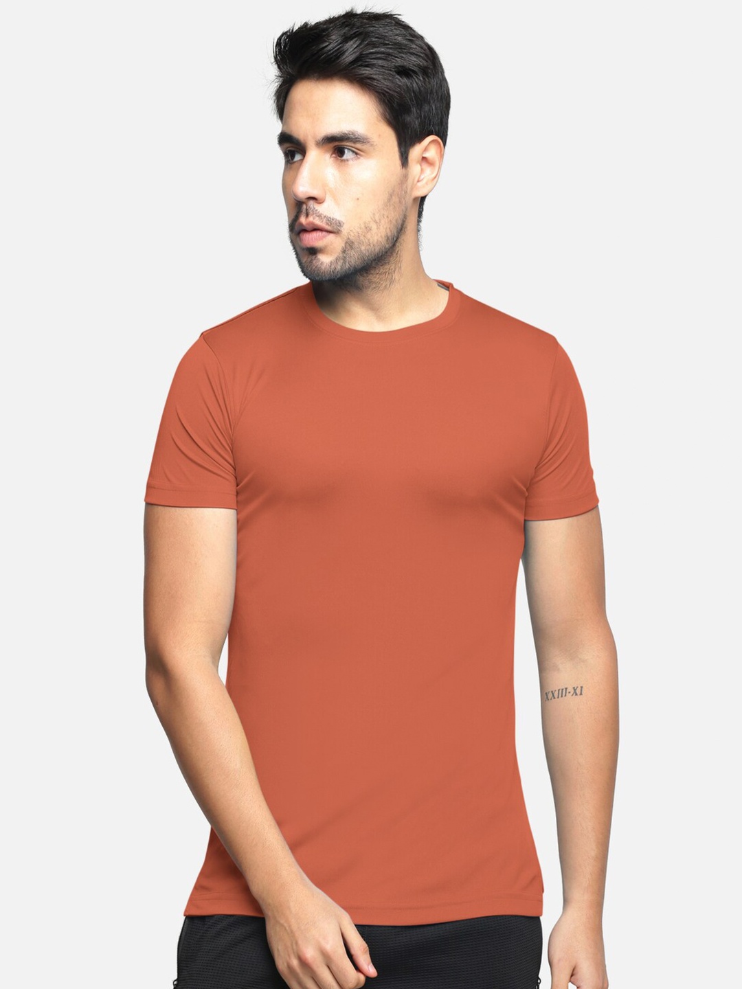 

BULLMER Round Neck Short Sleeves T-shirt, Orange