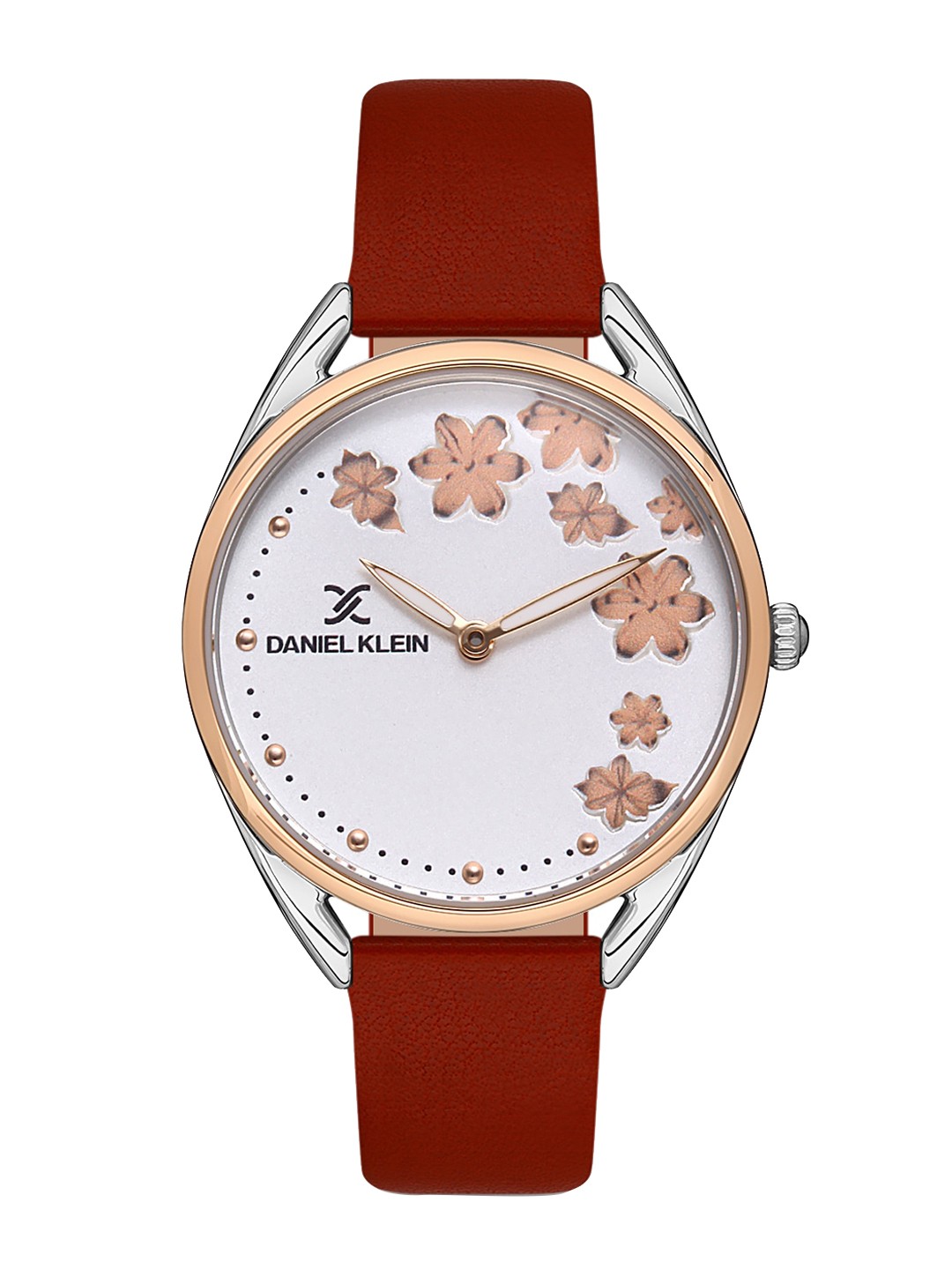 

Daniel Klein Trendy Women Printed Dial Leather Straps Analogue Watch DK.1.13352-5, Silver