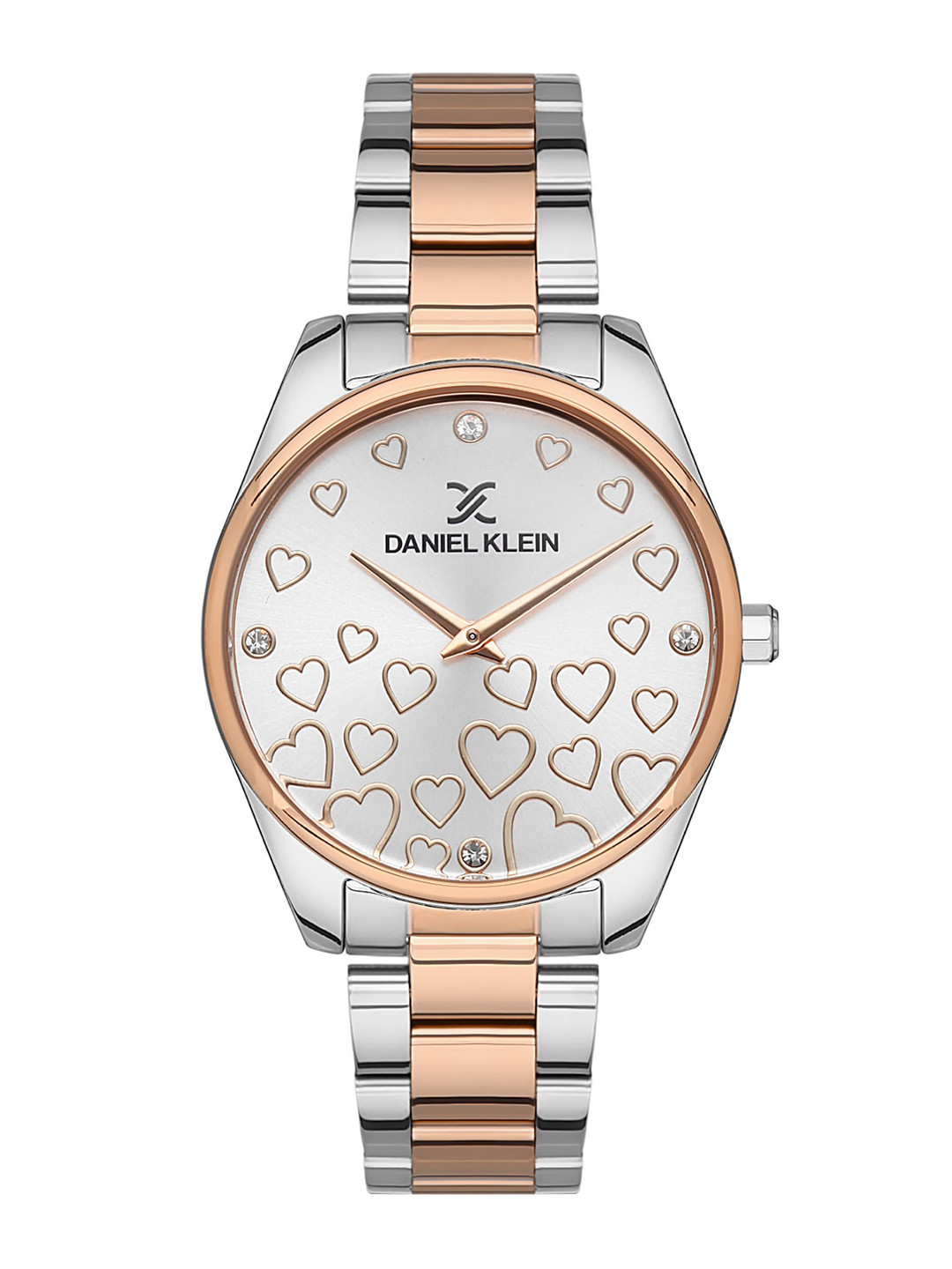 

Daniel Klein Trendy Women Embellished Bracelet Style Straps Analogue Watch DK.1.13353-6, Silver